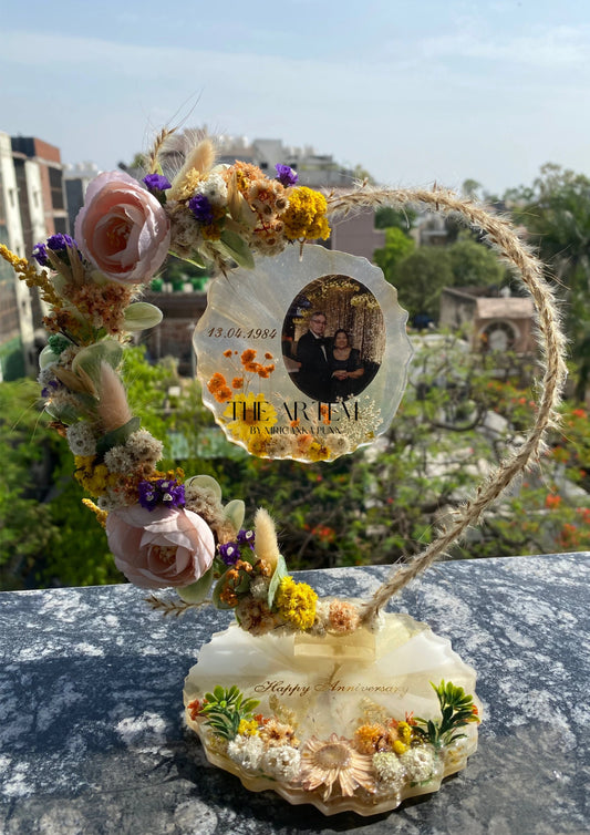 Hanging Save The Date Resin Invite