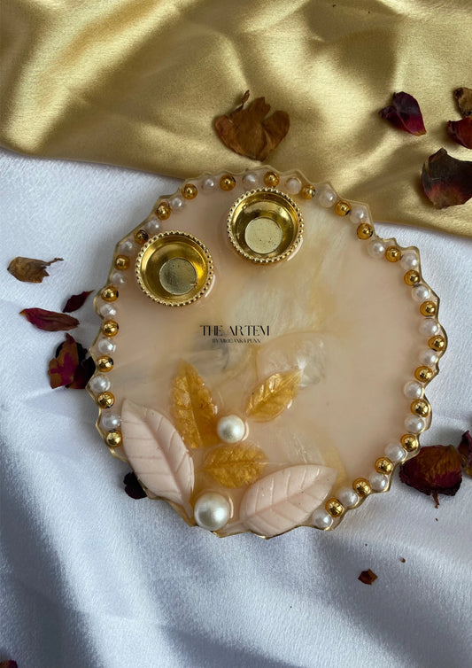 Pearl Roli Chawal Tray