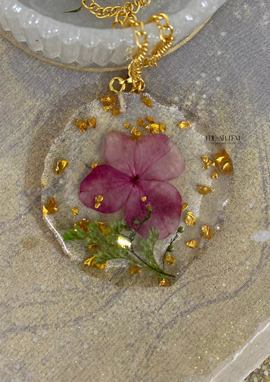Pendant With Real Flower