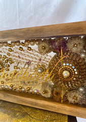 Wooden Name Plate With Varmala Preservation