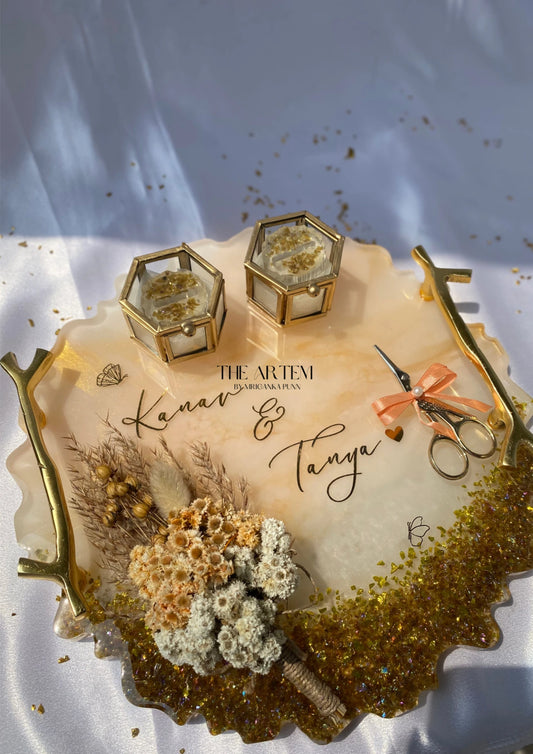Dried Flower Engagement Platter