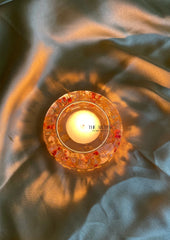 Tealight Holder With Real Flower