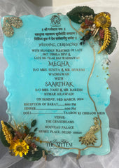 Resin Wedding Invite