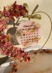 Hanging Save The Date Resin Invite
