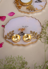 Purple & Gold Roli Chawal Tray