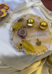 Happy Diwali Roli Chawal Tray