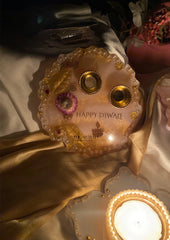 Happy Diwali Roli Chawal Tray