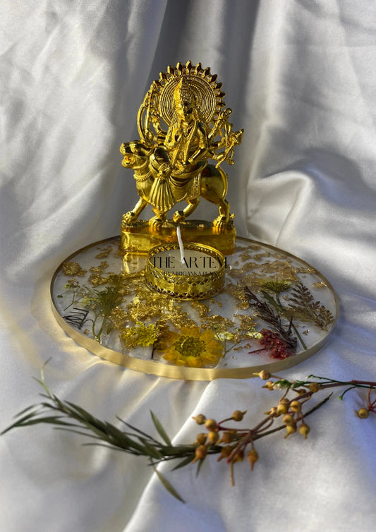 Dried Flower Pooja Thali