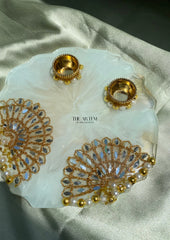 Mirror Work Pooja Thali