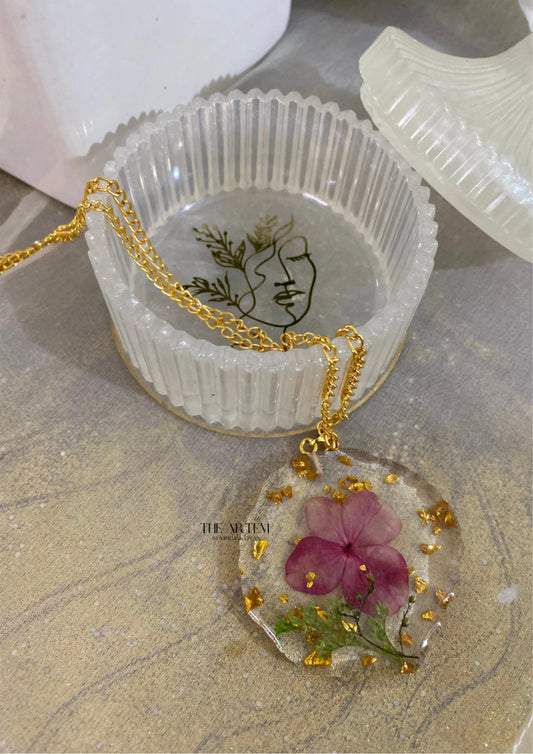 Pendant With Real Flower