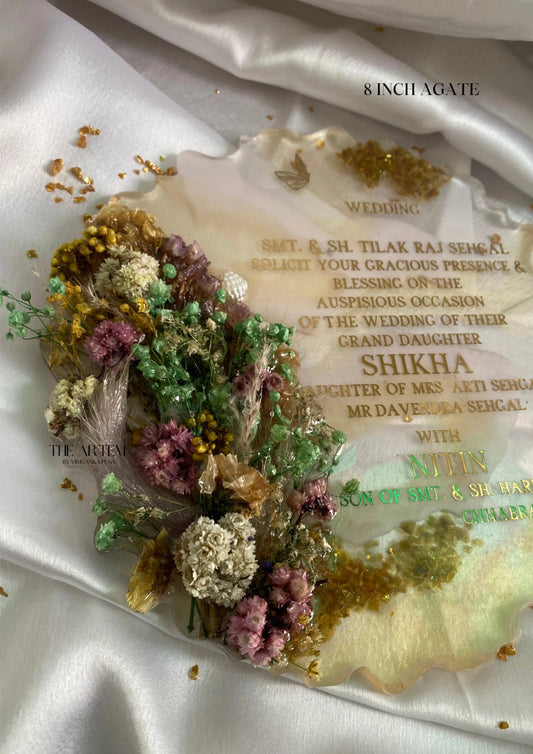 Resin Wedding Invite